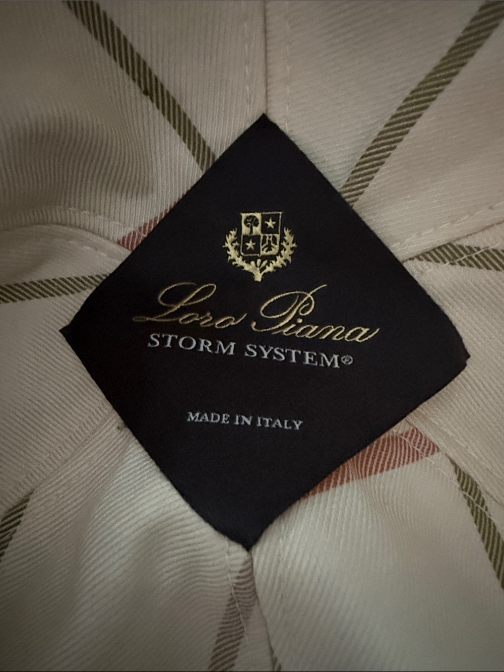 Loro Piana Navy Baseball Cap with Gold Embroidered Logo - Picture 3 of 6
